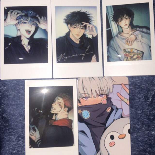 READY STOCK kertas ganteng anime polaroid photocard by sinranpo pola sinran jujutsu kaisen jjk take 