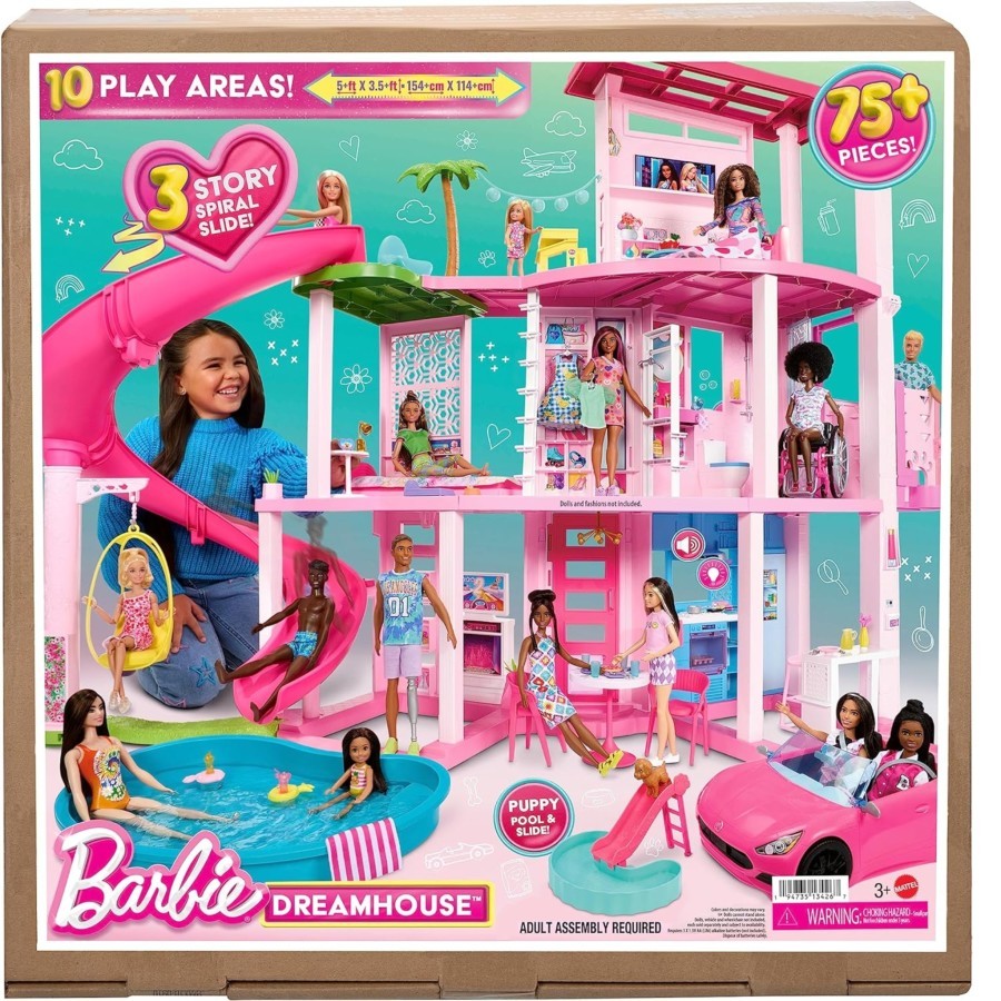 Barbie Dreamhouse Dollhouse Rumah Barbie Dream House - DreamHouse 75+