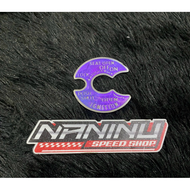 RB Emblem Titanium Cover Kunci Nmax Old & Aerox Old Original Vietnam AST
