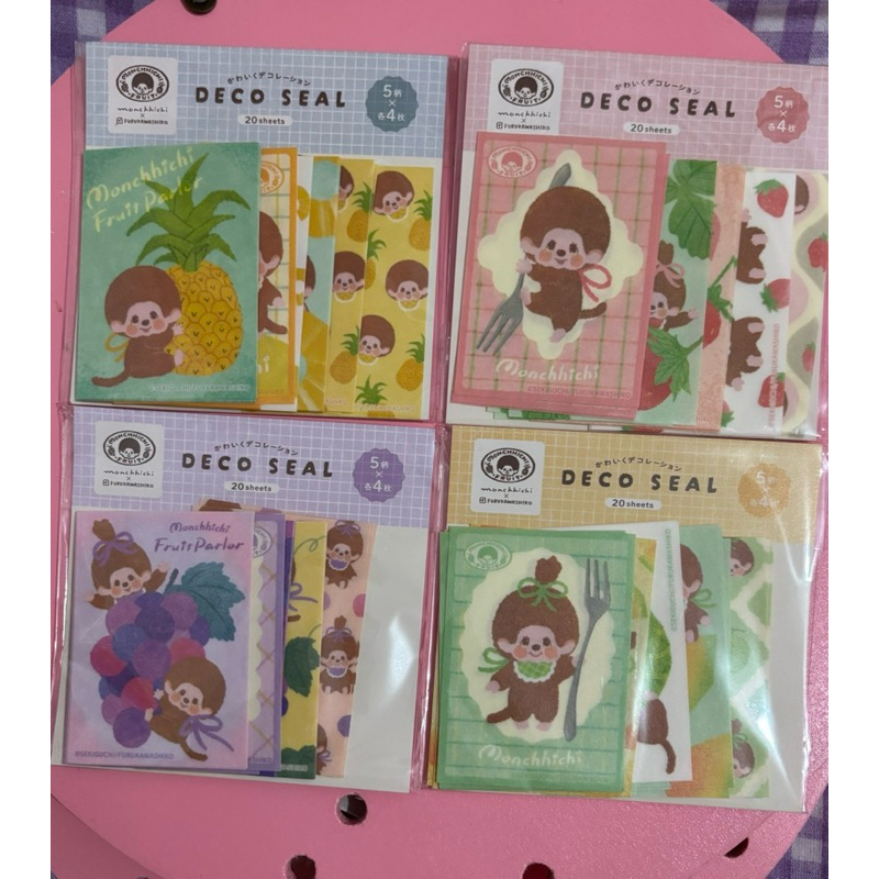 

Deco Seal Monchichi Fruits