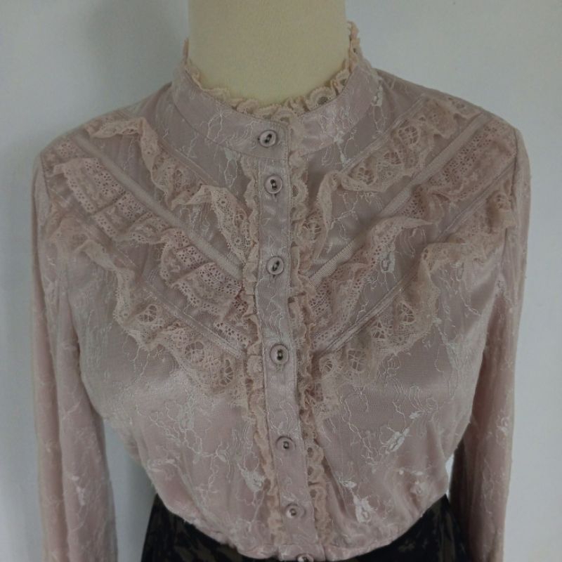 blouse brukat renda