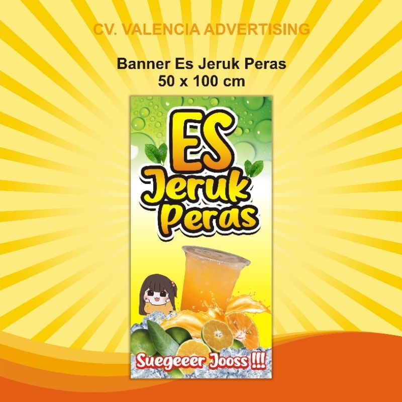 banner spanduk es jeruk peras