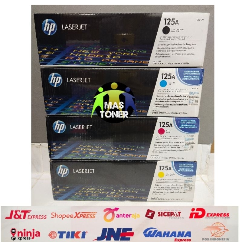 Toner hp laserjet 125a 1 set bcmy cb540a cb541a cb542a cb543a