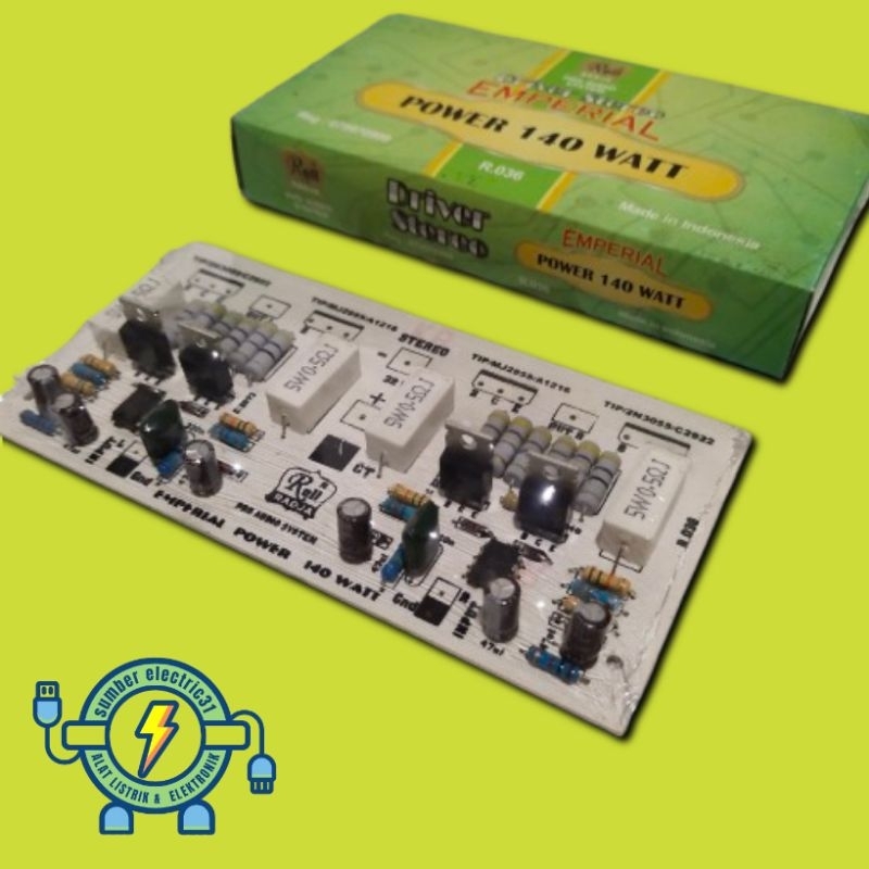 KIT DRIVER POWER AMPLIFIER EMPERIAL 140 WATT STEREO R-036 BY RELL RADJA PRODUCT