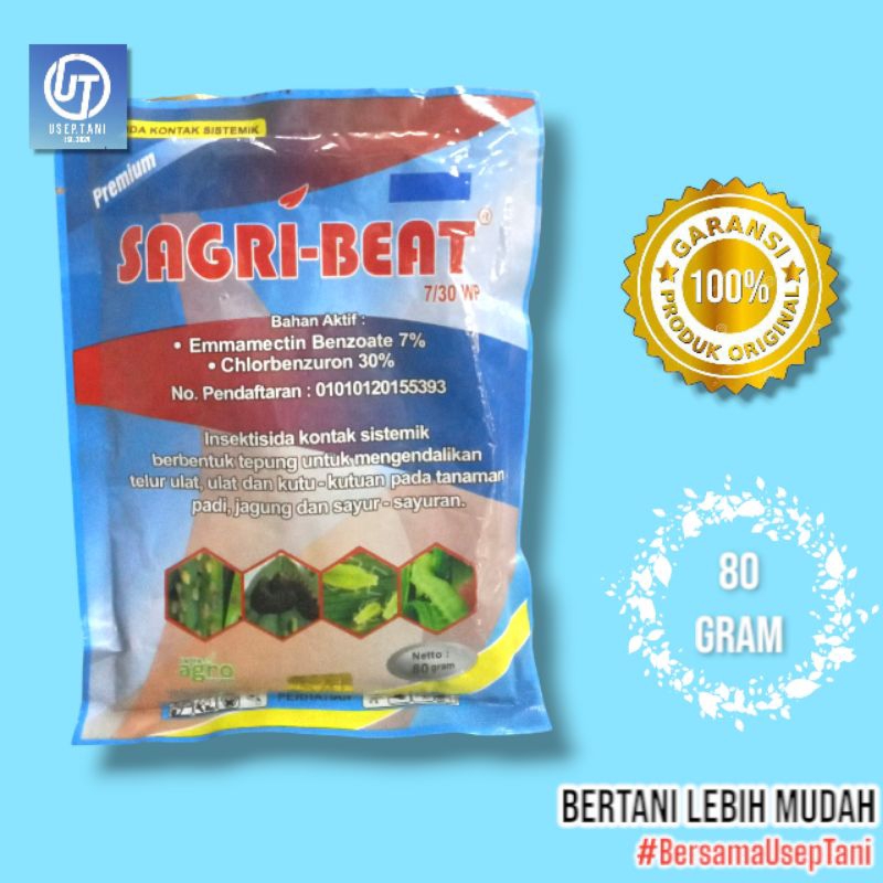 SAGRI BEAT 7/30 WP KEMASAN 80 GRAM INSEKTISIDA HAMA ULAT KUTU