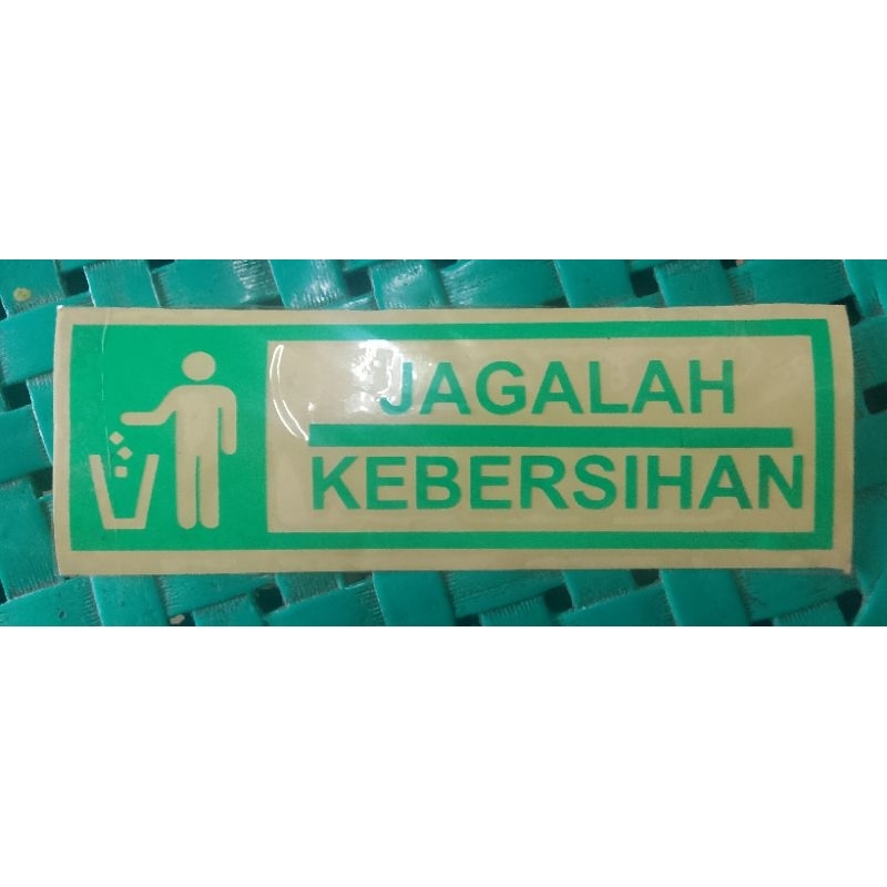 

sticker cutting jagalah kebersihan
