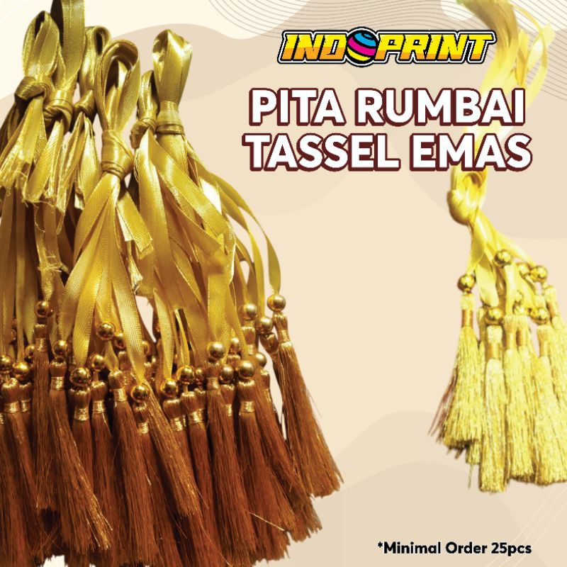 

pita rumbai /pita tassel emas / rumbai / rumbai yasin
