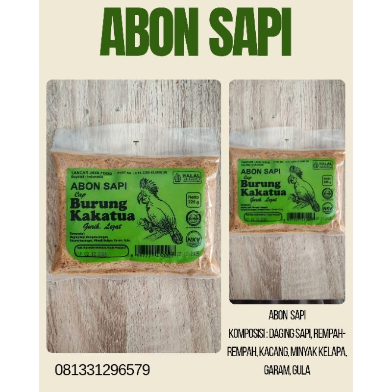 

abon sapi cap kakaktua abon sapi premium abon sapi lezat abon sapi 225gr abon roti abon serbaguna abon original abon lezat abon enak