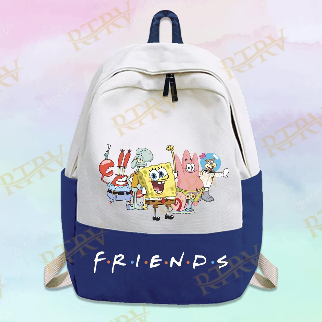 Tas Ransel Anak Sekolah Spongebob Friends / Tas Gendong Anak