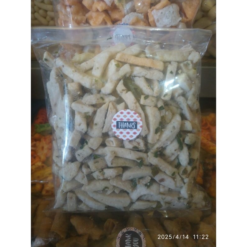 

keripik stik BASRENG ORIGINAL Daun Jeruk Renyah Kemasan 250/500gr