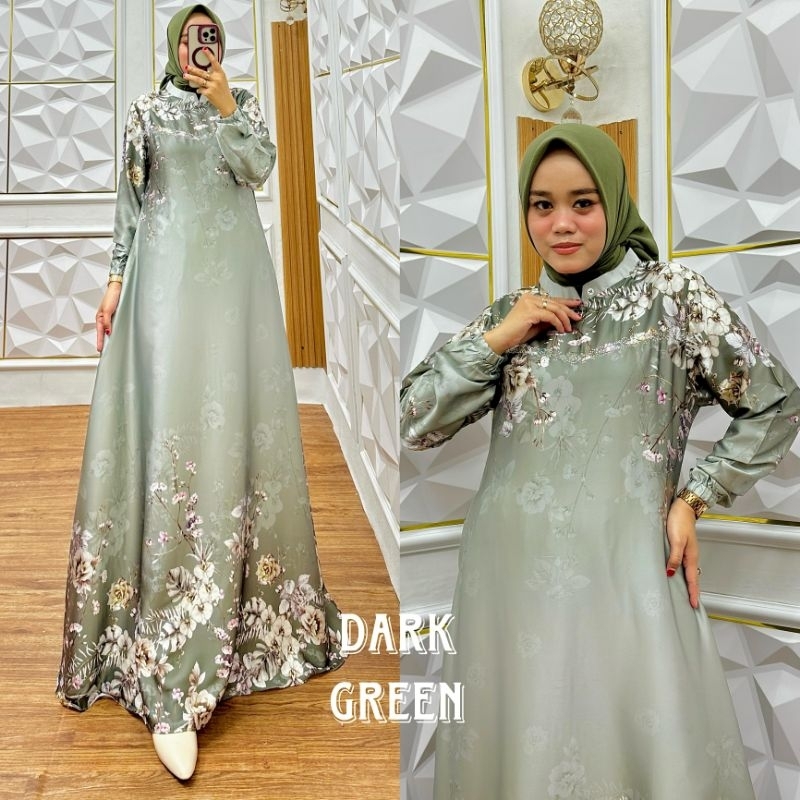 Gamis Vanissa Silk Premium Exclusive / Kasandra Dress Silk Armani Motif