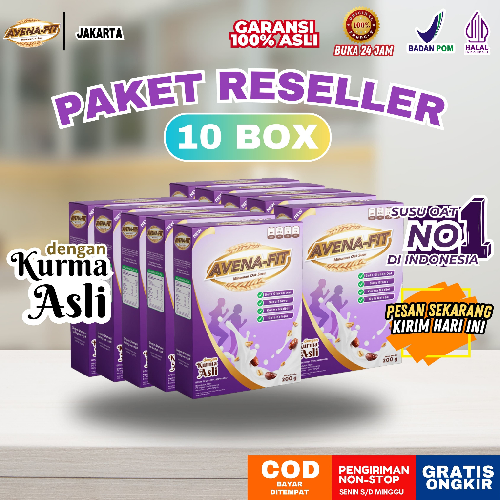 

Paket Reseller 10 Box Avenafit - Ampuh Atasi Kolesterol Jahat dan Gerd
