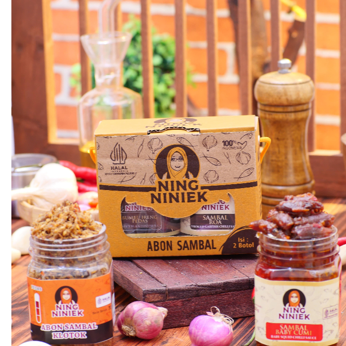 

ABON SAMBAL NING NINIEK PAKET 2 (Isi 2 Botol bisa mix + Free Packaging Box)