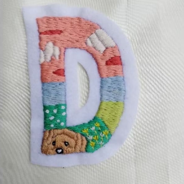 dafacreARTive | Patch Huruf Sulam Handmade- Custom Desain