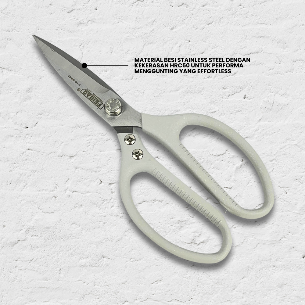 

Feibao Gunting Serbaguna 9 Inch / Multifunction Scissors 225mm / Stainless Steel / F10-3051