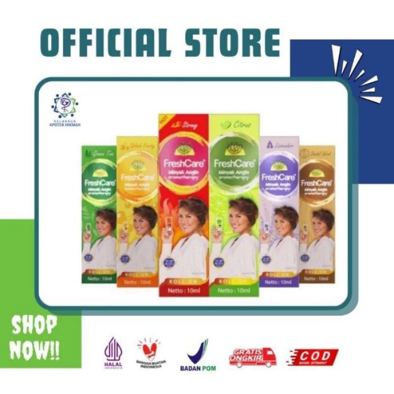 Freshcare press & relax roll minyak angin aromatheraphy jumbo 10 ml 20 ml