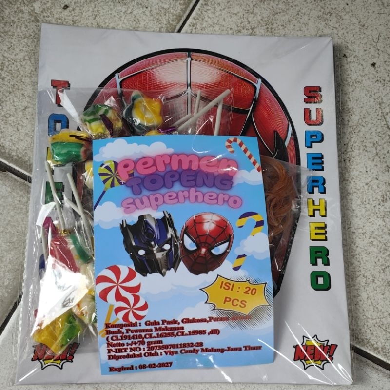 

20 pcs PERMEN TOPENG SUPER HERO