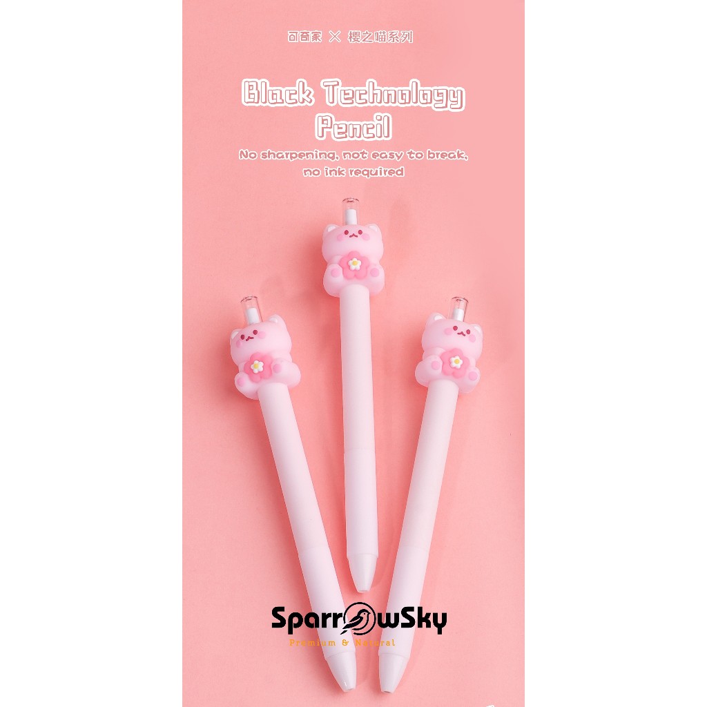 

SPARROW Pensil Abadi / Eternal Pencil / Infinite Pencil / Alat Tulis Karakter Lucu Cantik CUTE BEAR (7284)