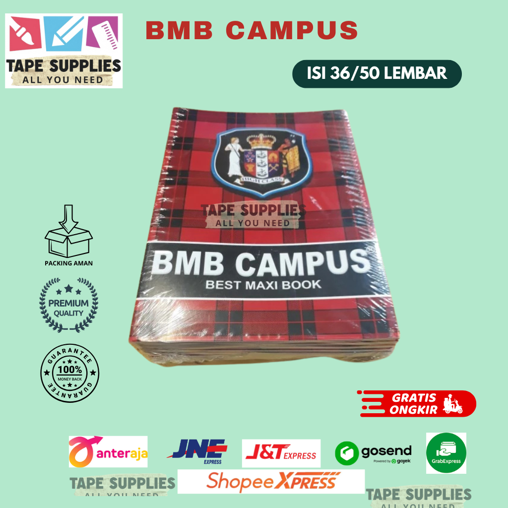 

Buku Tulis BMB Campus 36/50 Lembar (10 Pcs) JunDW