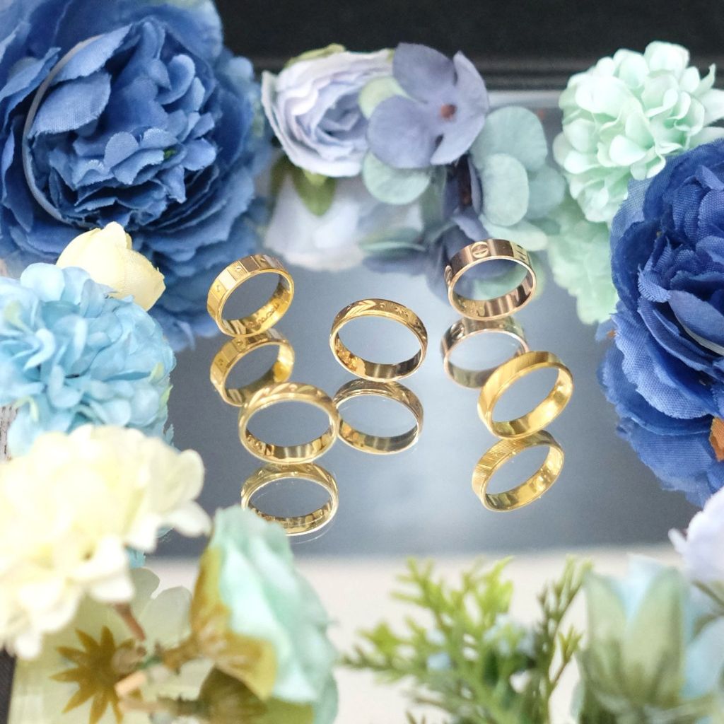 Cincin Polos Emas Kadar Umum dan Emas Kadar Tengah