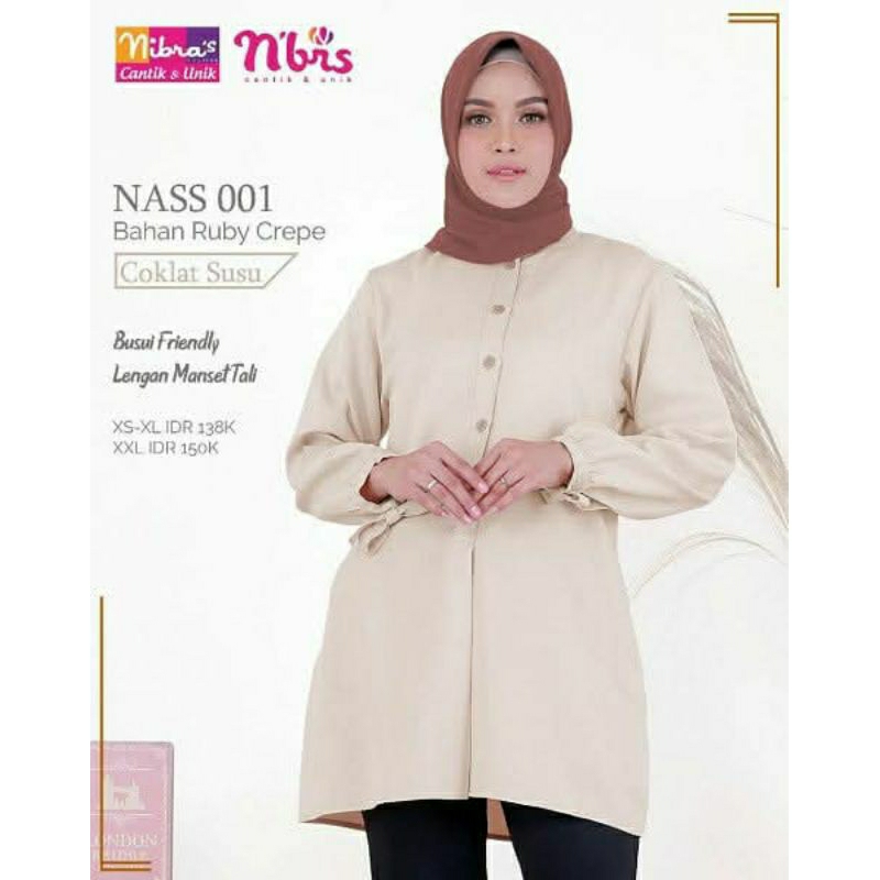 NASS 001 - TUNIK - COKLAT SUSU - SERIES NIBRAS