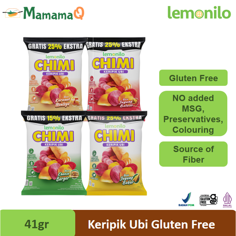 Chimi Keripik Ubi Sehat Snack Gluten Free Lemonilo