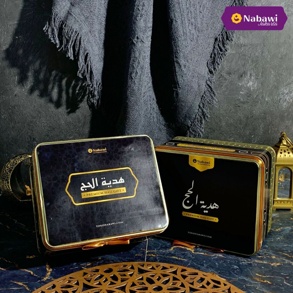 

Paket Hampers Box Tin Kiswah Oleh Oleh Haji Umroh Souvenir Makanan Khas Arab Premium Nabawi Jakarta