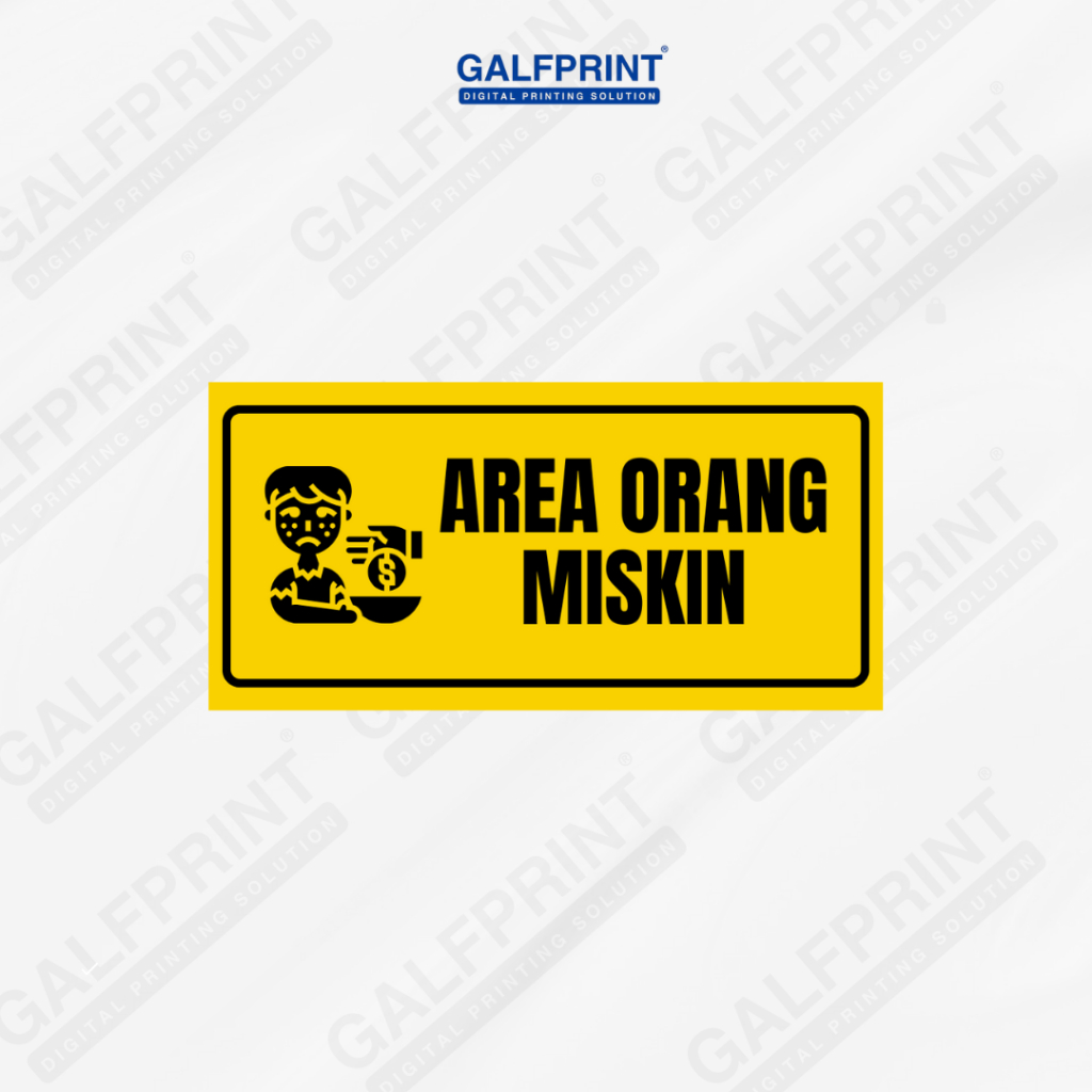 

STICKER AREA ORANG MISKIN 12X5