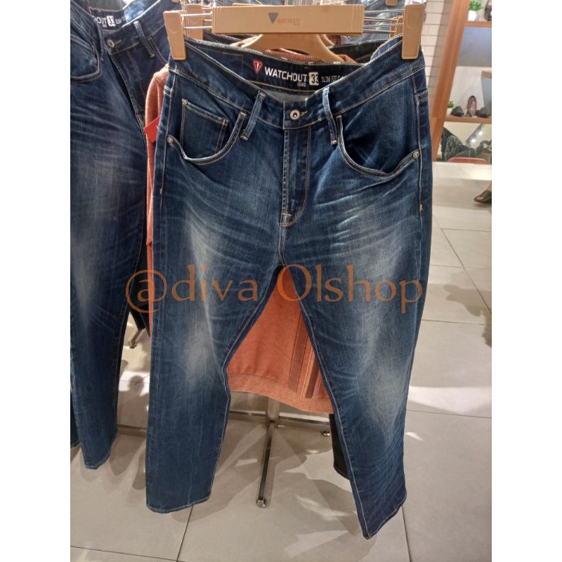 WATCHOUT JEANS ORIGINAL NEW ARRIVAL CELANA PANJANG PRIA SLIM FIT