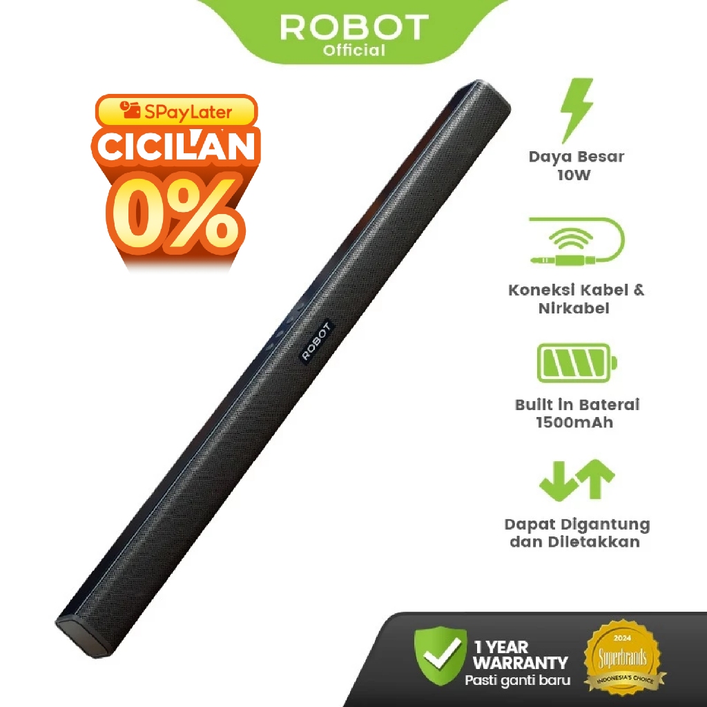 [SPL] ROBOT Speaker Soundbar Home Theater Speaker TV Bluetooth 5.3 Dual Connection Ultra-compact Des