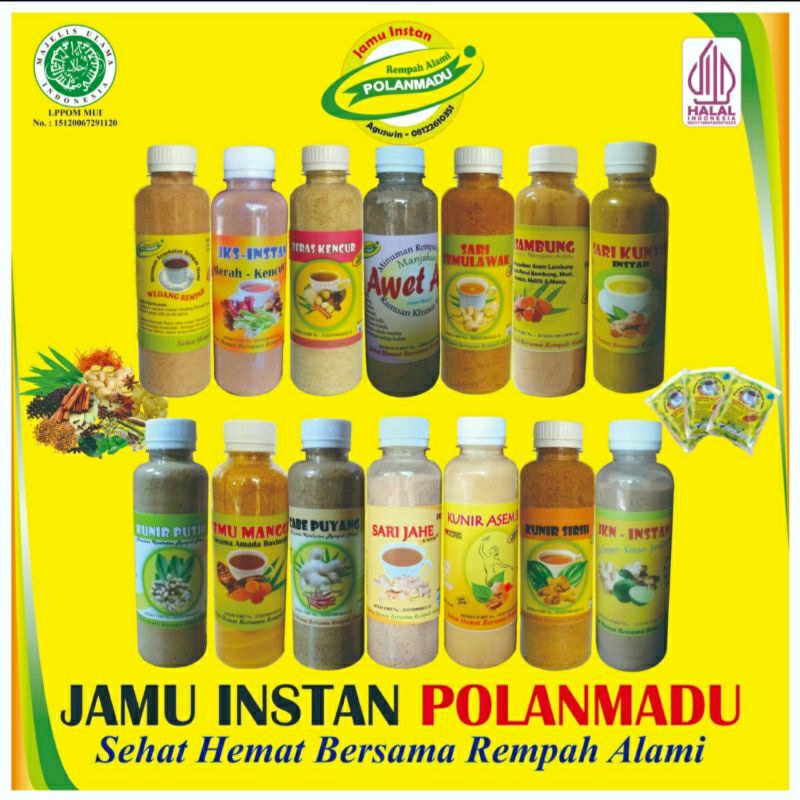 

Minuman Rempah herbal Alami Polanmadu asli