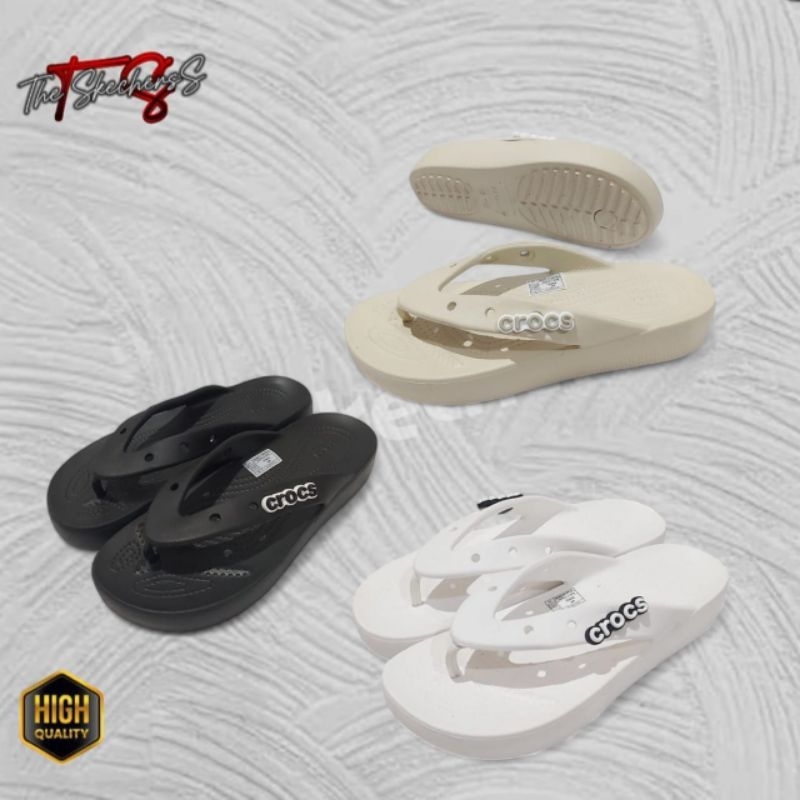 Crocs sandal platform flip woman / sandal crocs wanita / woman's crocs sandal / crocs latform flip w