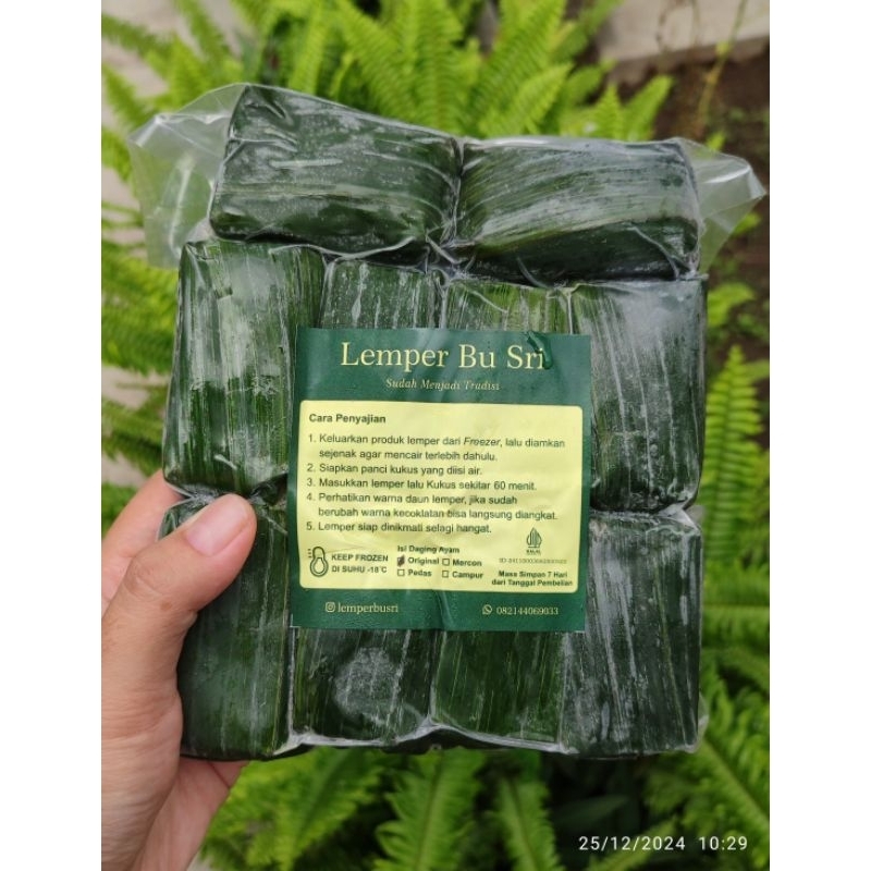 WAJIB BACA DESKRIPSI  Khusus Luar Jogja Lemper Ayam Original Bu Sri isi 10 Tidak Pedas