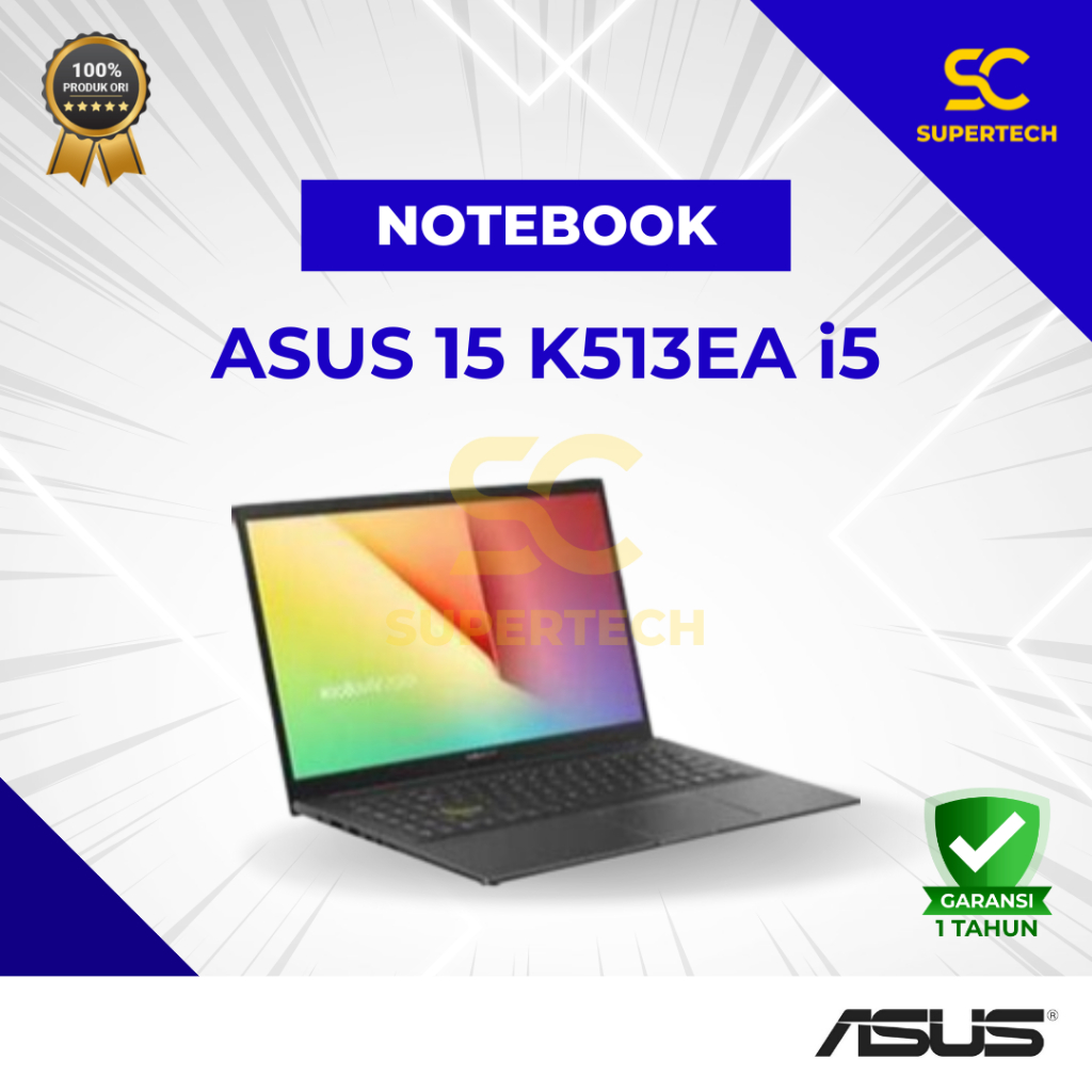 Notebook Asus VivoBook 15 K513EA i5-1135G7 4GB 512GB 15.6 FHD W11