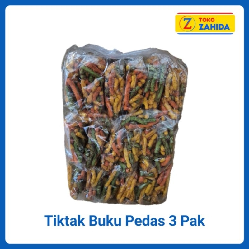 

[PAKET 3] Tik Tak PEDAS Cemilan Pedas Bonus Buku Kecil Setiap Kemasan