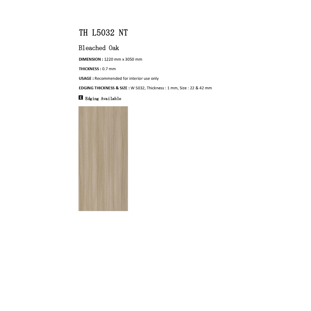 kpl taco kode TH L5032 NT Uk.1,22mx3,05m