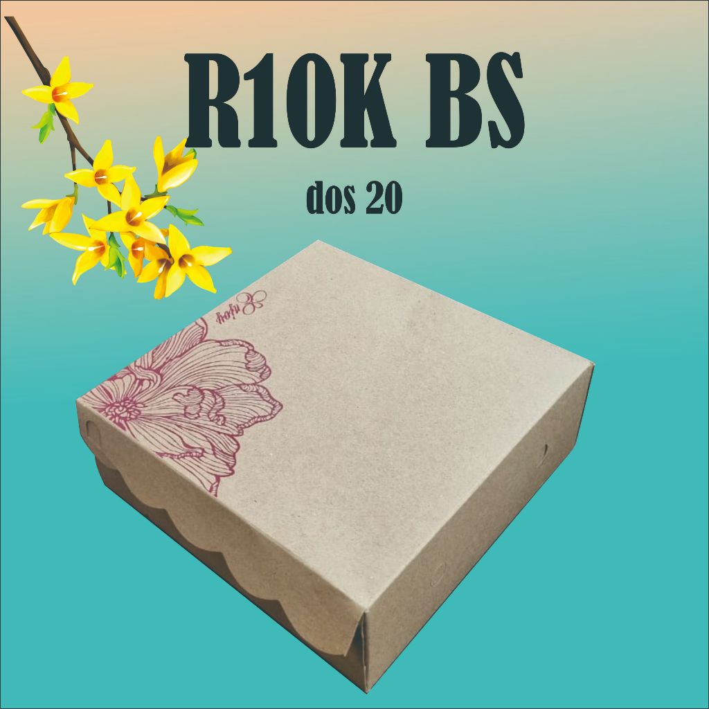 

R10K BS 330gsm isi 50lmb dos kraft kotak nasi makanan hampers