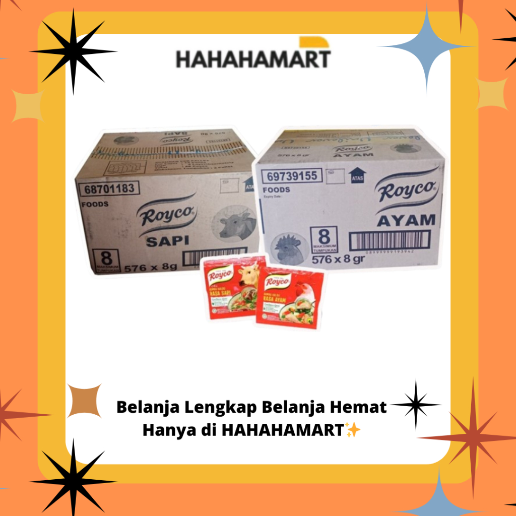 

Royco Sachet Ukuran 8gr Pembelian Karton