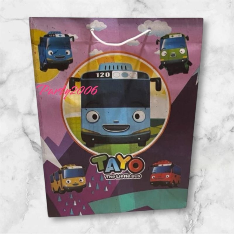 

Tas Kertas Ulang Tahun Tayo 20×28cm / Tas Snack Ulang Tahun