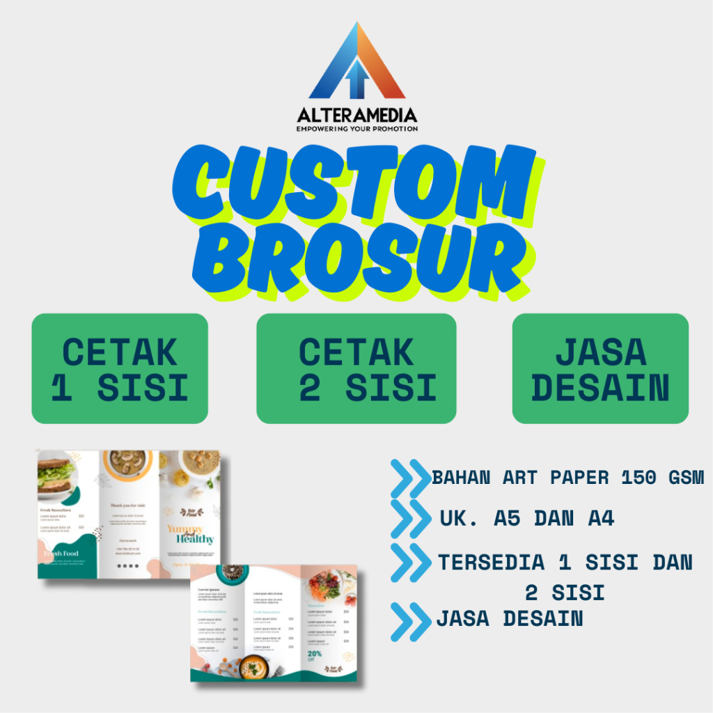 

TERLARIS||Cetak Brosur Custom | Print Flyer Promosi A4 | A5