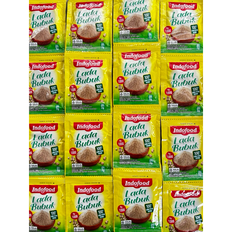 

48 Sachet/4 Rtg Lada Bubuk Indofood Lada Putih Murni