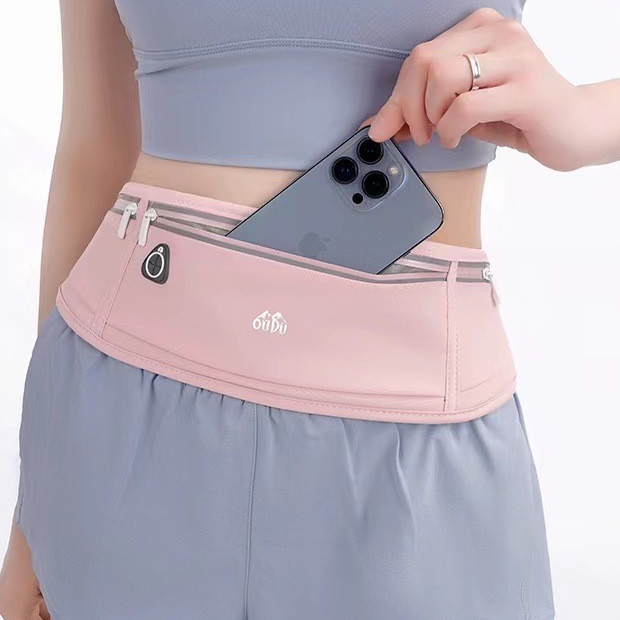 Tas Pinggang Olahraga Outdoor Tas Ponsel Lari Pria dan Wanita Tas Sabuk Mini Anti air