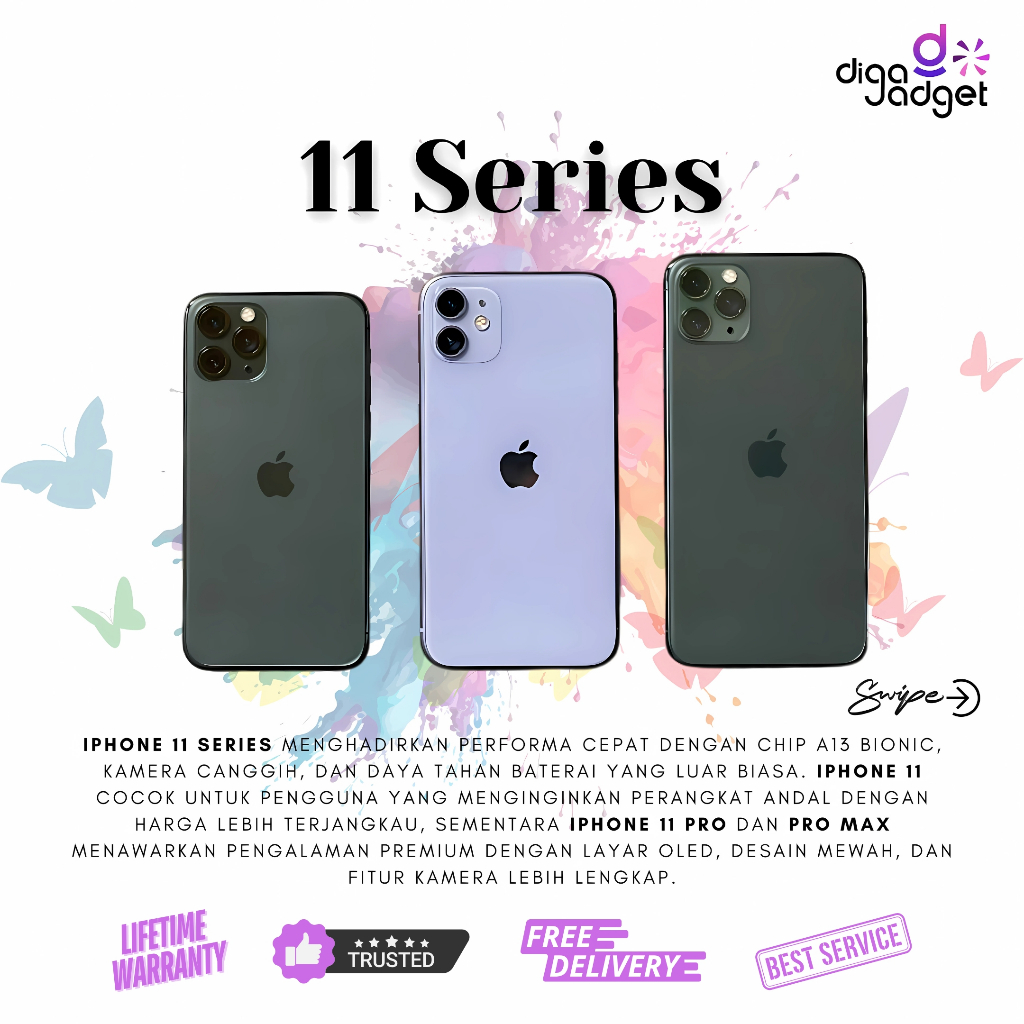 iPhone 11 | iPhone 11 Pro | iPhone 11 Pro Max | 64Gb | 128Gb | 256Gb | 512Gb Fullset Original