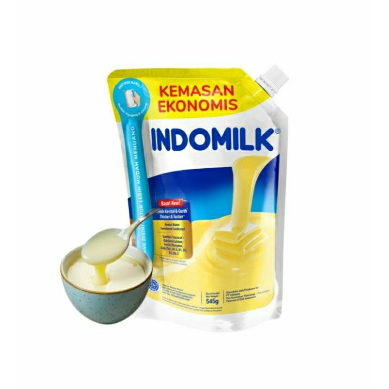 

INDOMILK Krimer Kental Manis Putih & Swiss Choco Pouch 545 g