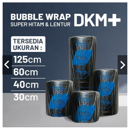 

H3T DKM Plus Premium Plastik Bubble Wrap Hitam Bening 50 Meter Bubblewrap
