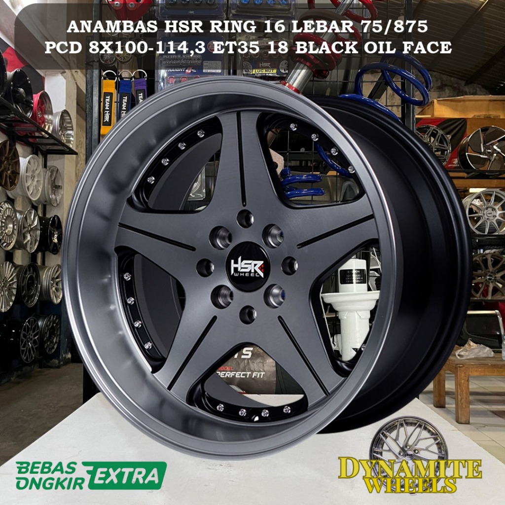 VELG CELONG RING 16 HSR ANAMBAS R16 LEBAR 7 / 8,75 UNTUK AVANZA MOBILIO AGYA YARIS BRIO