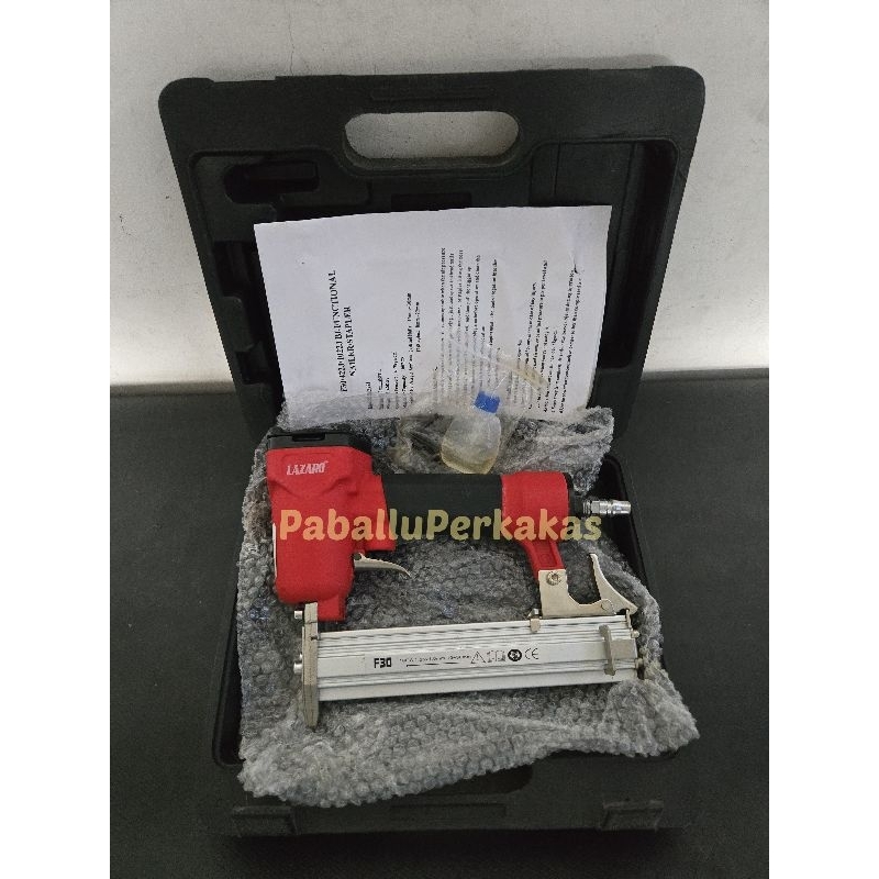 

Lazaro Air Nailer F30 / Mesin Alat Paku Tembak Staples Stapler