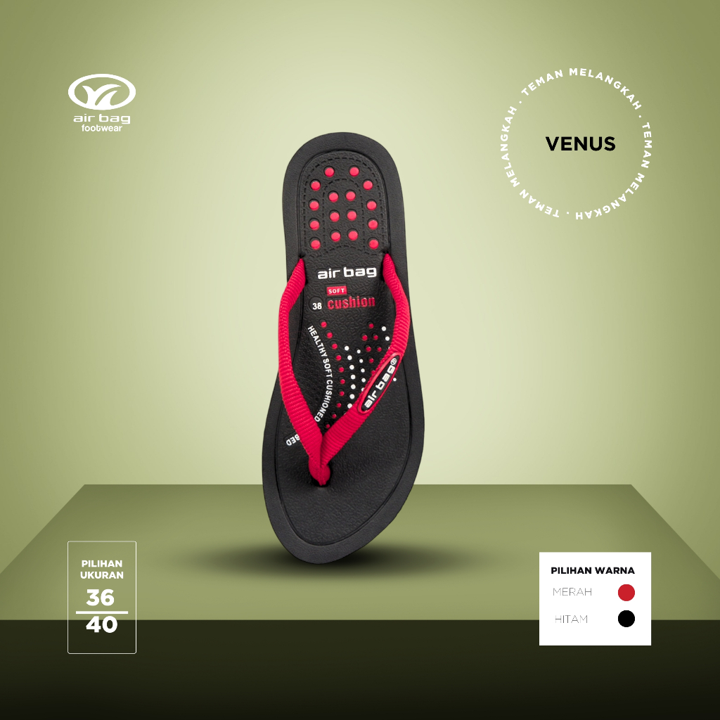 Venus Airbag - Sandal Wanita Promo Sandal Jepit Wanita Sandal Santai Sandal Harian Kesehatan Nyaman 
