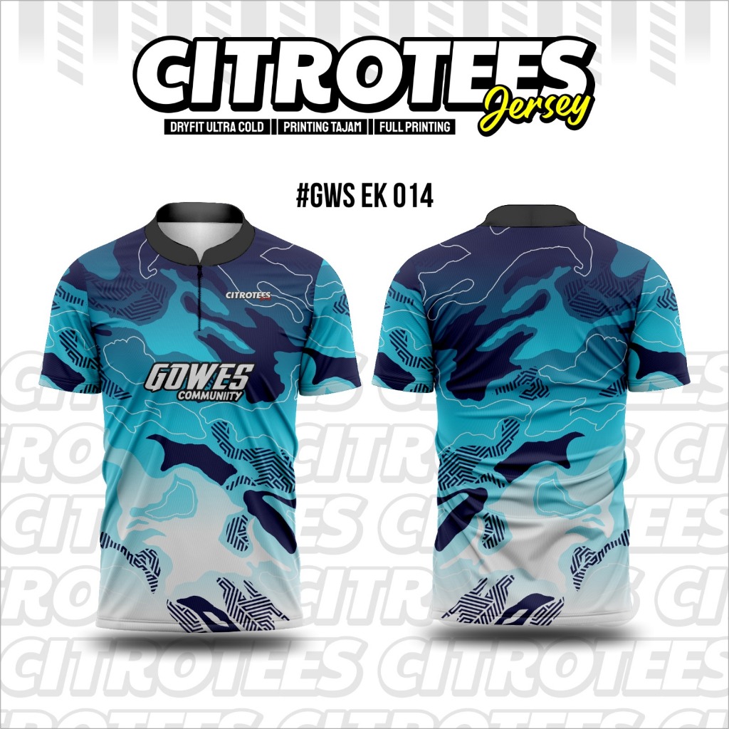JERSEY GOWES LENGAN PENDEK | FREE CUSTOM | FULL PRINTING