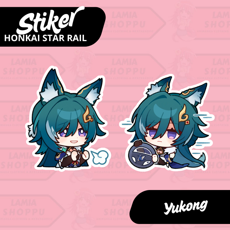 

Stiker Honkai Star Rail Yukong | Sticker Yukong HSR | Merch Anime Game Vinyl Anti Air